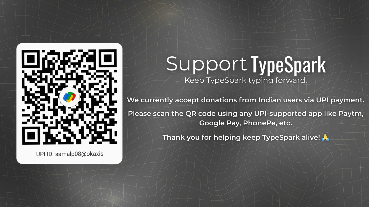 Donate QR Code for TypeSpark